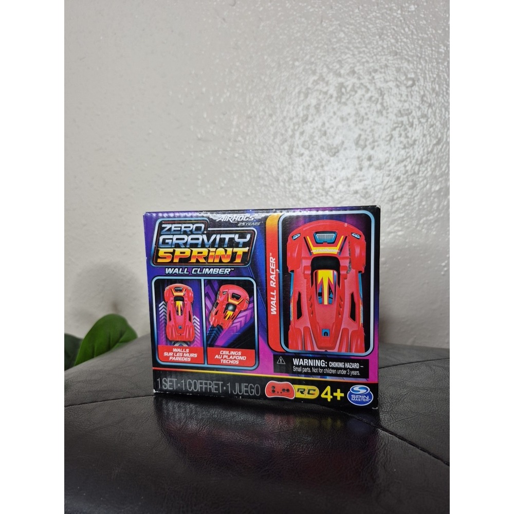 Airhogs Zero Gravity Sprint RC Car Wall Climber, Red‎ USB Micro B Rechargeable